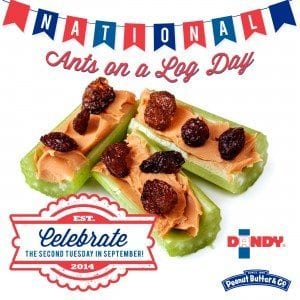 National Ants On A Log Day - 2nd Tuesday in September