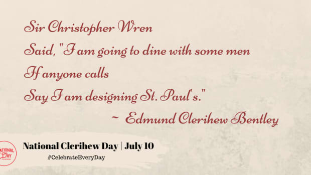 National Clerihew Day | July 10