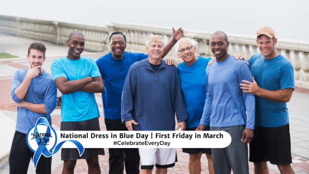 NATIONAL DRESS IN BLUE DAY  First Friday in March