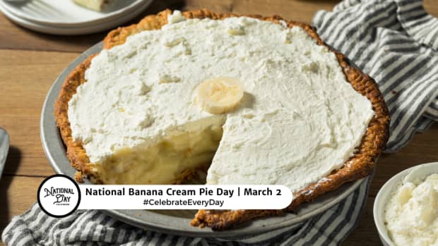 NATIONAL BANANA CREAM PIE DAY  March 2