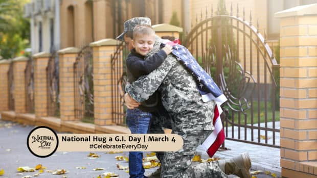 NATIONAL HUG A G.I. DAY  March 4