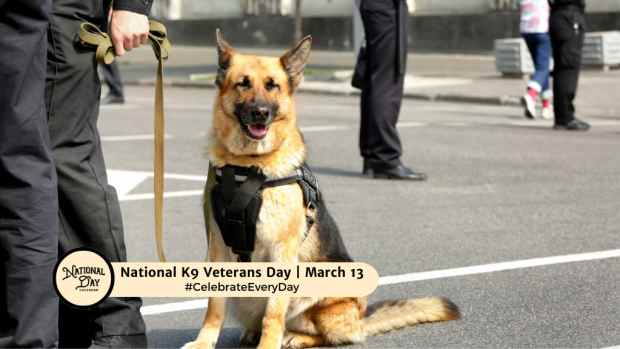 NATIONAL K9 VETERANS DAY  March 13