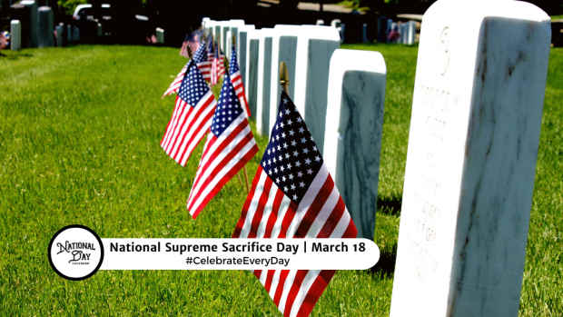 NATIONAL SUPREME SACRIFICE DAY  March 18
