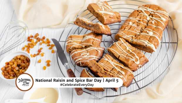 NATIONAL RAISIN AND SPICE BAR DAY