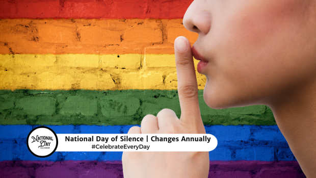 NATIONAL DAY OF SILENCE  April 12