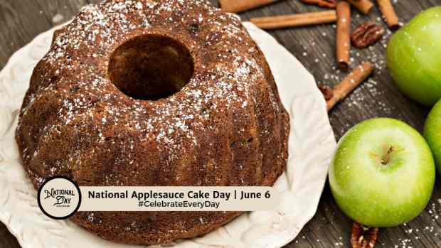 NATIONAL APPLESAUCE CAKE DAY | June 6