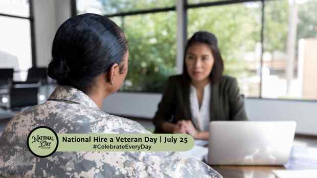 NATIONAL HIRE A VETERAN DAY |July 25