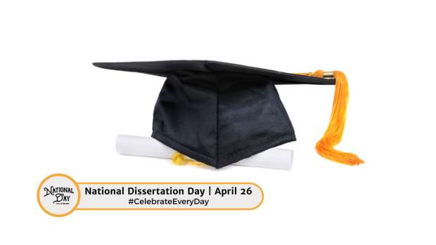 NATIONAL DISSERTATION DAY  April 26