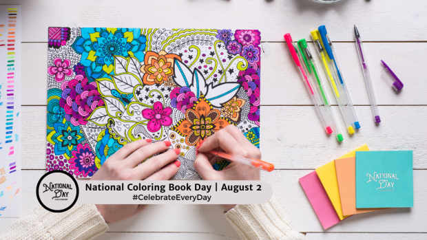 NATIONAL COLORING BOOK DAY | August 2