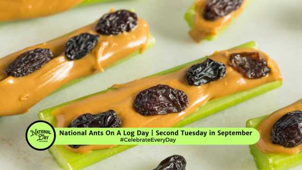 NATIONAL ANTS ON A LOG DAY | Second Tuesday in September