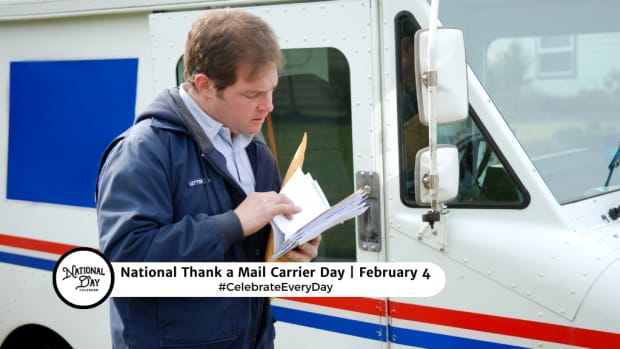 NATIONAL THANK A MAIL CARRIER DAY - February 4 