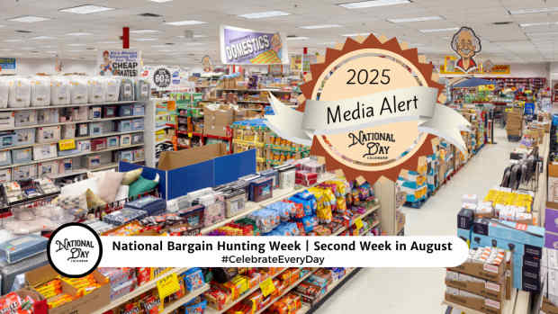 Media Alert | NEW WEEK PROCLAMATION | NATIONAL BARGAIN HUNTING WEEK | Second Week in August