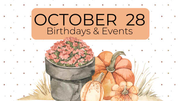 OCTOBER 28 | Birthdays and Events