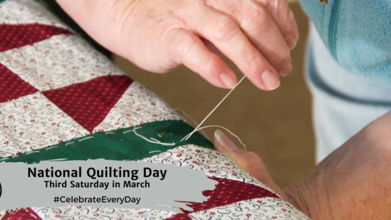 National Quilting Day 2025 Calendar