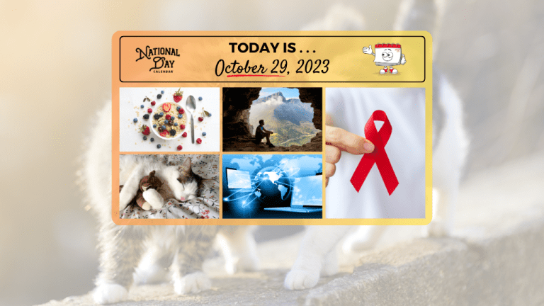 OCTOBER 29, 2023 | NATIONAL CAT DAY | NATIONAL OATMEAL DAY | NATIONAL