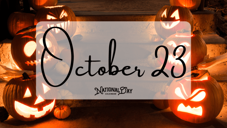 OCTOBER 23 Birthday and Events National Day Calendar