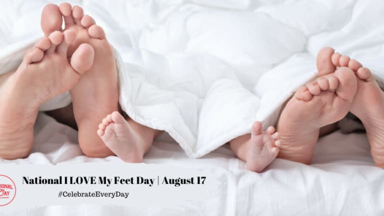 NATIONAL I LOVE MY FEET DAY National Day Calendar