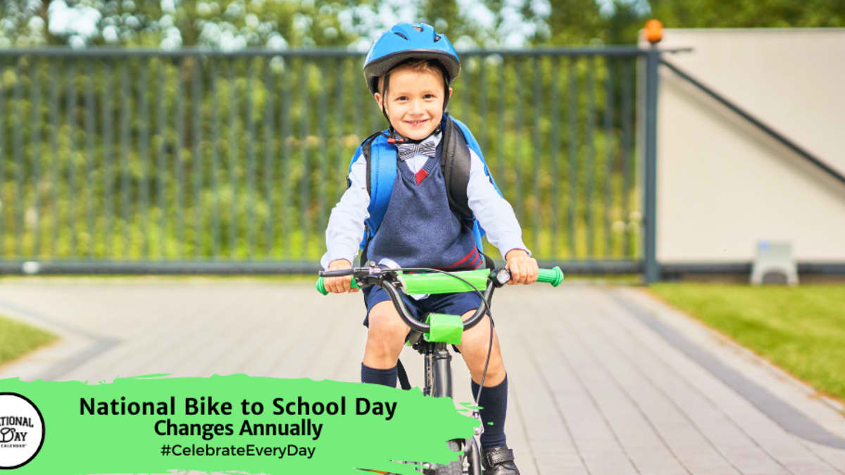 NATIONAL BIKE TO SCHOOL DAY May 17 2024 National Day Calendar