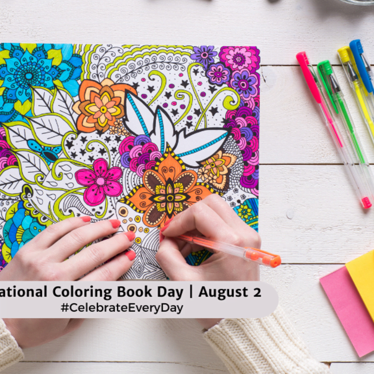 NATIONAL COLORING BOOK DAY August 2 National Day Calendar