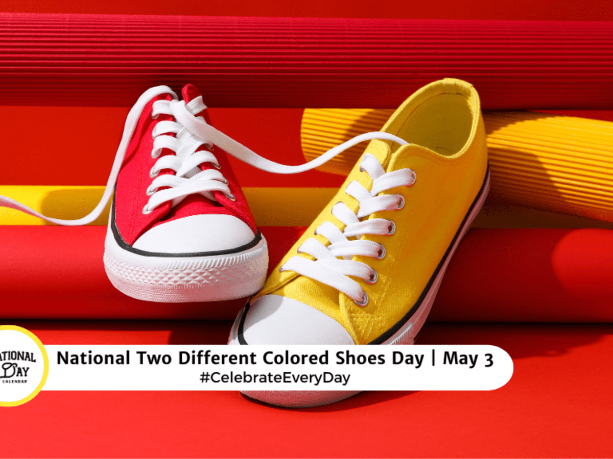 Different colours shoes sales