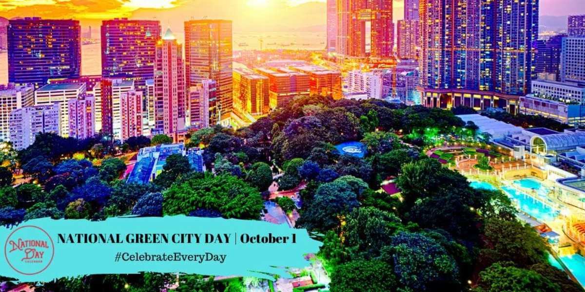 MEDIA ALERT NEW DAY PROCLAMATION NATIONAL GREEN CITY DAY October