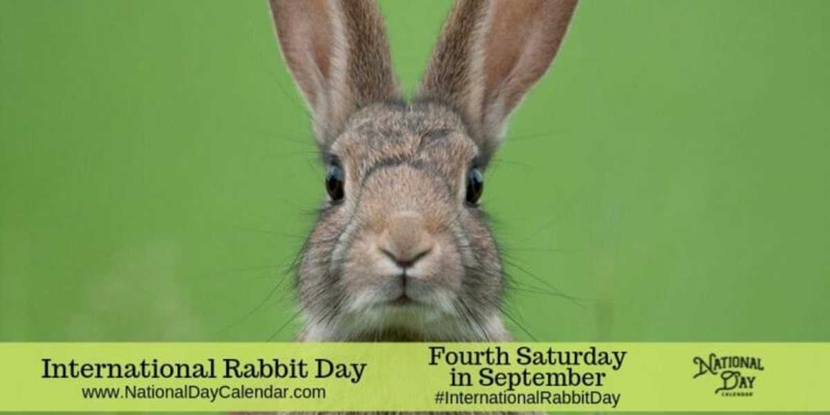 INTERNATIONAL RABBIT DAY Fourth Saturday in September National Day Calendar