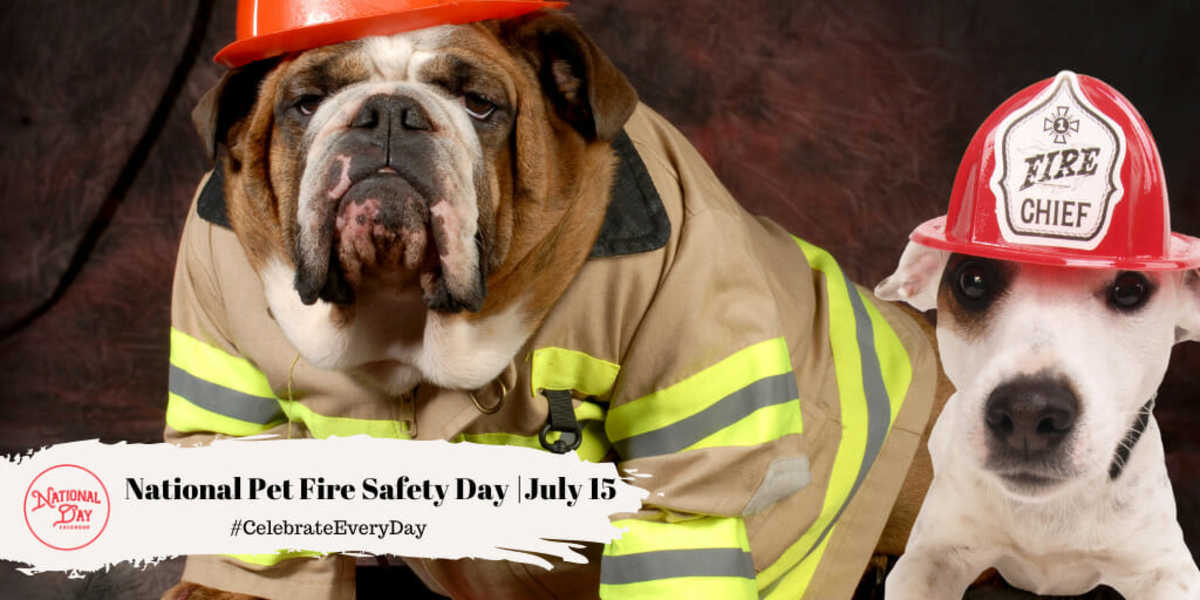 NATIONAL PET FIRE SAFETY DAY July 15 National Day Calendar