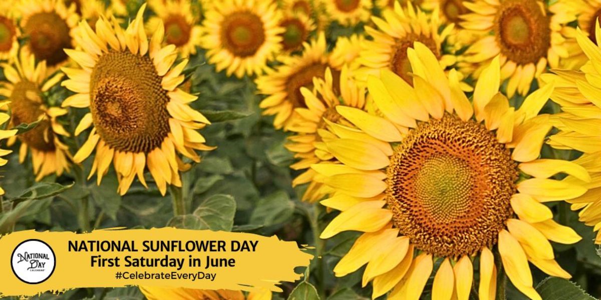 NATIONAL SUNFLOWER DAY First Saturday in August National Day Calendar
