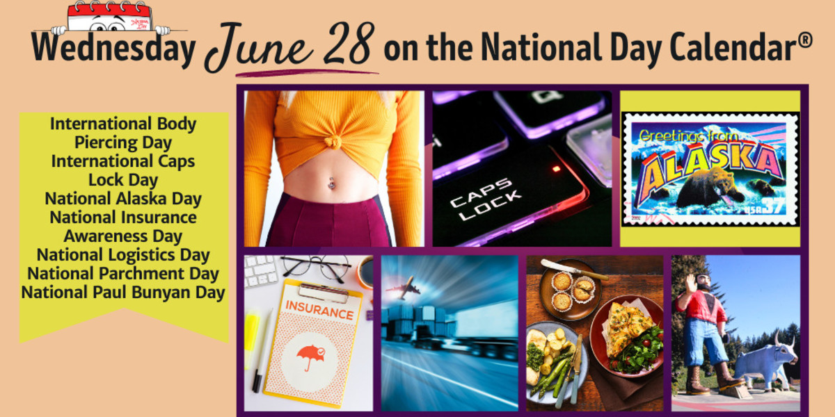 JUNE 28, 2023 INTERNATIONAL CAPS LOCK DAY NATIONAL ALASKA DAY