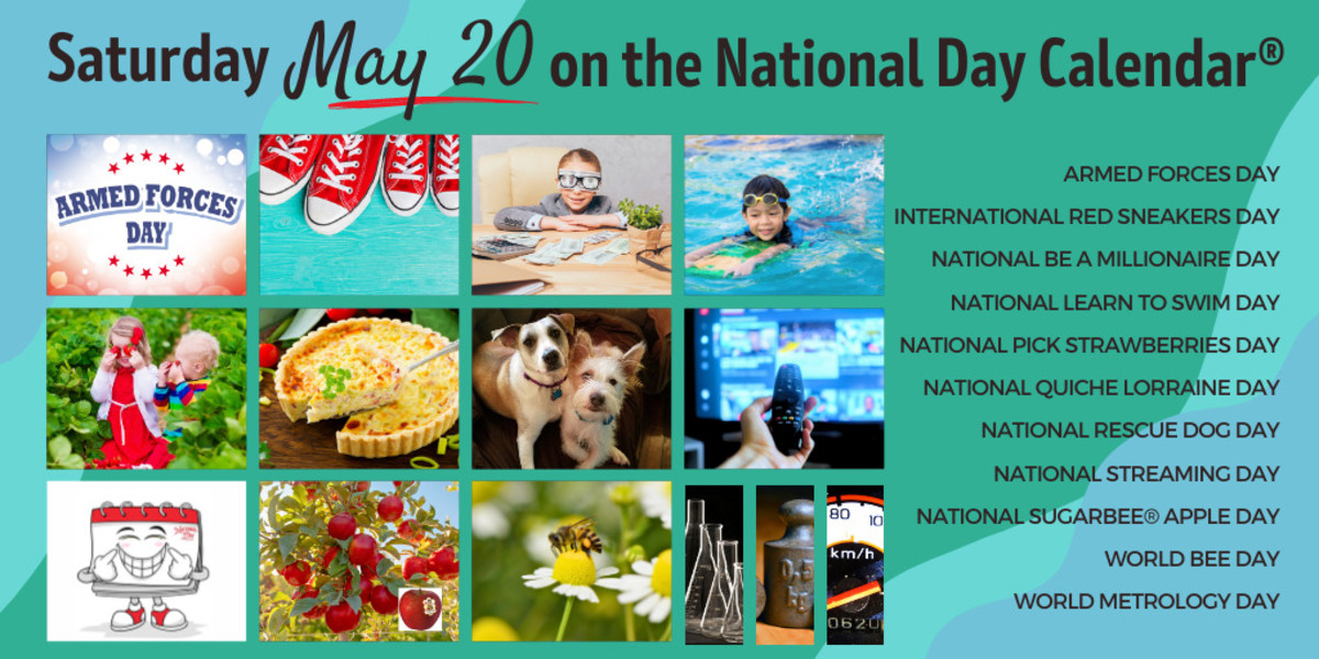 MAY 20, 2023 NATIONAL SUGARBEE® APPLE DAY WORLD BEE DAY ARMED FORCES DAY INTERNATIONAL