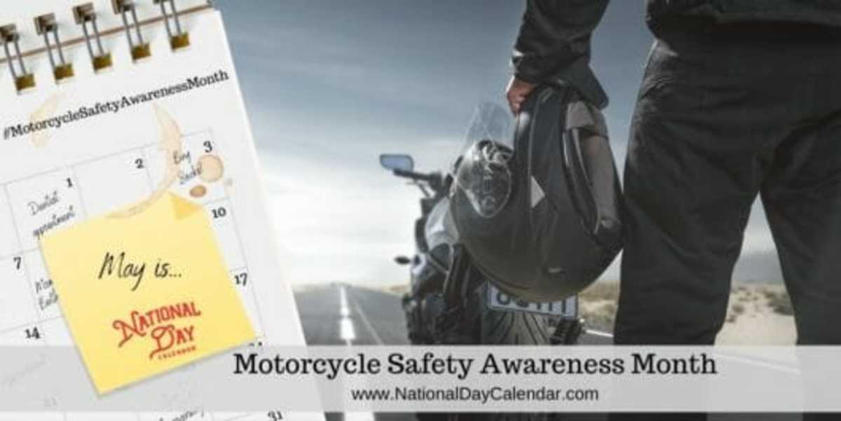 MOTORCYCLE SAFETY AWARENESS MONTH MAY National Day Calendar