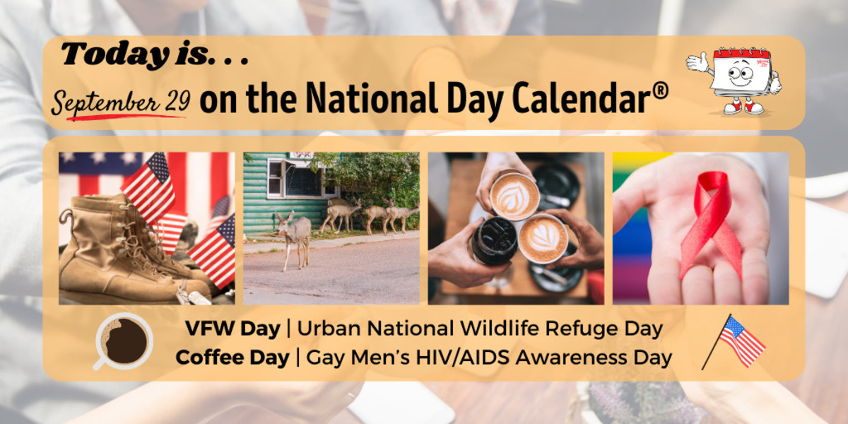 SEPTEMBER 29, 2023 NATIONAL COFFEE DAY NATIONAL VFW DAY URBAN