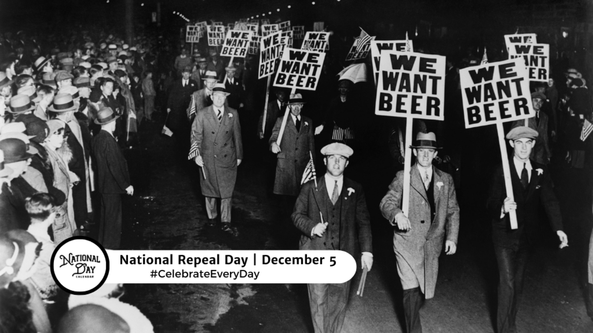 NATIONAL REPEAL DAY December 5 National Day Calendar