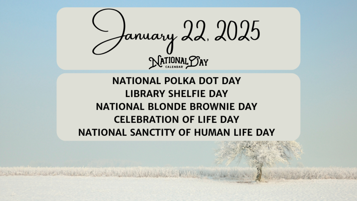 JANUARY 22, 2025 NATIONAL POLKA DOT DAY LIBRARY SHELFIE DAY