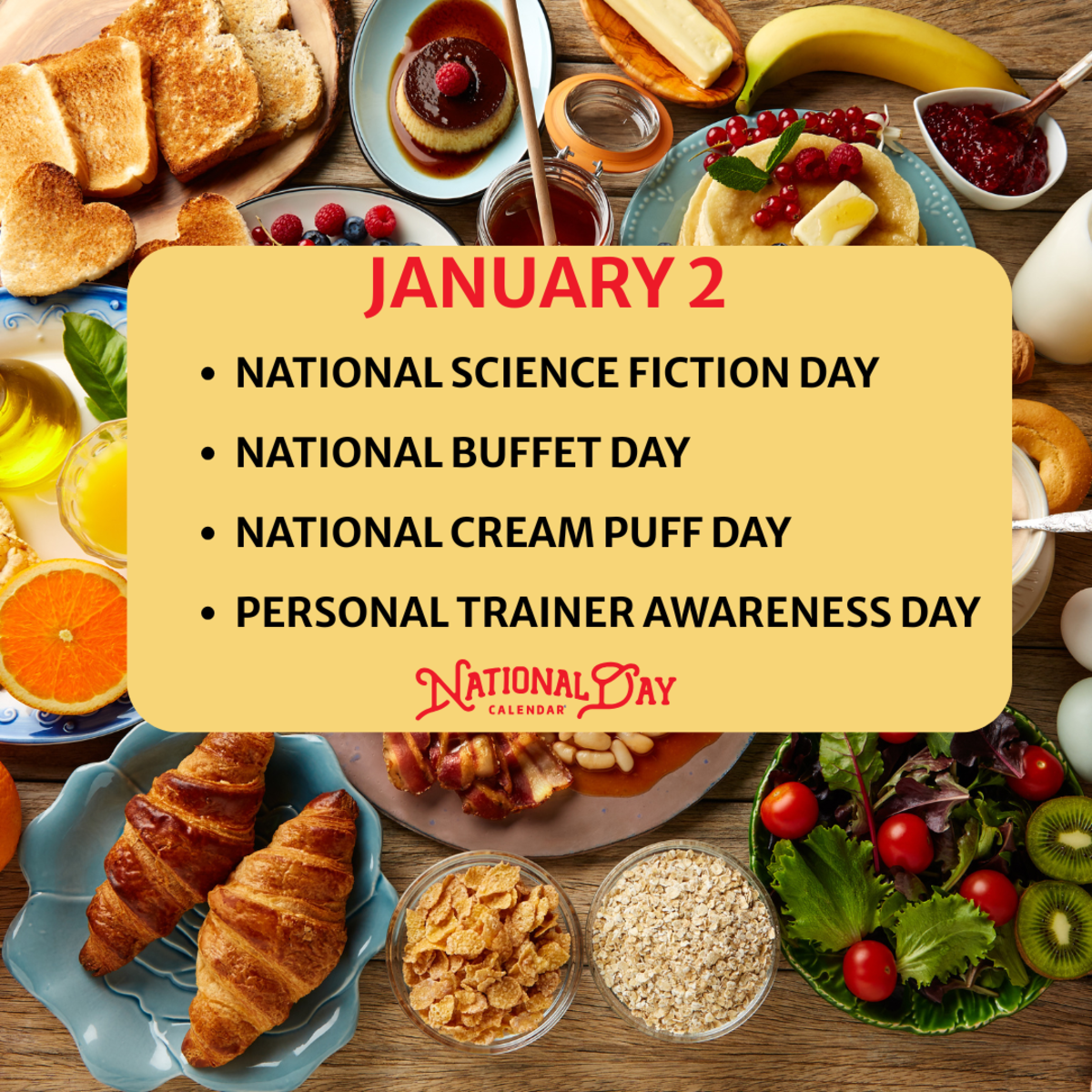 JANUARY 2, 2026 | NATIONAL SCIENCE FICTION DAY | NATIONAL BUFFET DAY ...